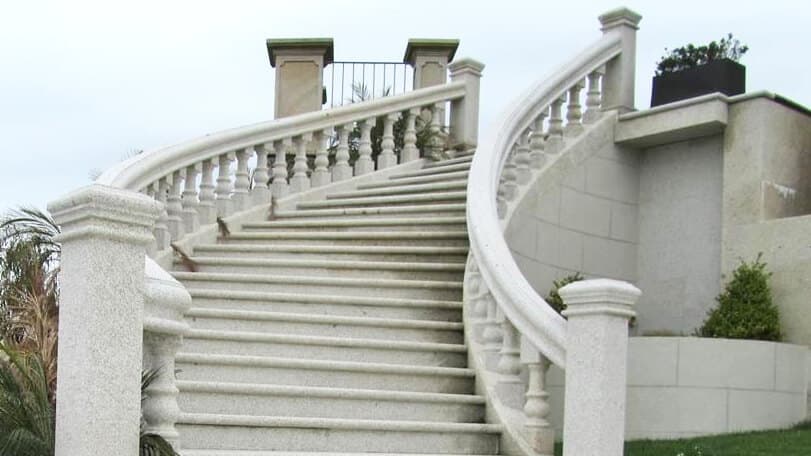 Escaleras de piedra en Rianxo